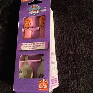 Paw patrol flatware, pink